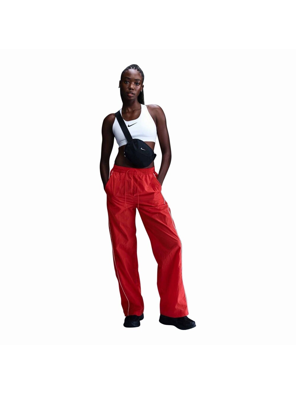 Nike Windrunner Women's High-Waisted Woven Open-Hem Pants FV7655-633 Size XL New